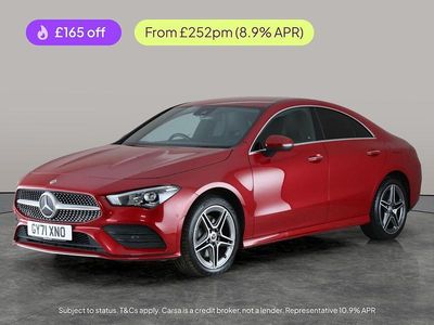 Red Used 2021 Mercedes CLA250e AMG line Sedan | £19,321 (Fair price)