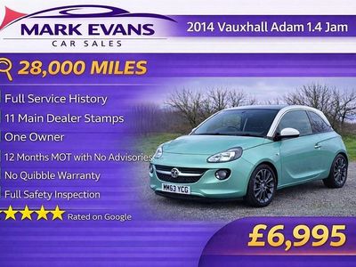 Used Vauxhall Adam Jam 2014 Green Hatchback