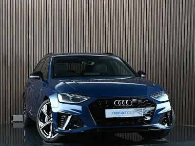 Used Audi A4 Black Edition 204 HP (150 kW) 2023 Blue Estate
