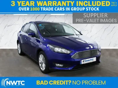 Used Ford Focus Zetec 125 HP (91 kW) 2018 Blue Hatchback
