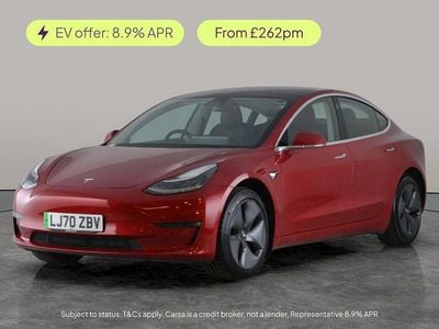 Used Tesla Model 3 Long Range AWD 366 kW (498 HP) 2020 Red Sedan