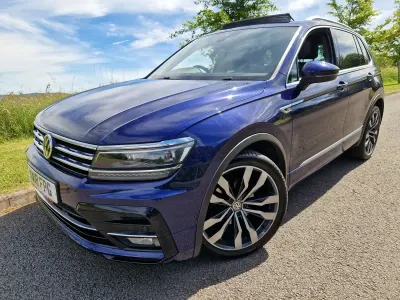 Used VW Tiguan R-line 150 HP (110 kW) 2018 Blue SUV