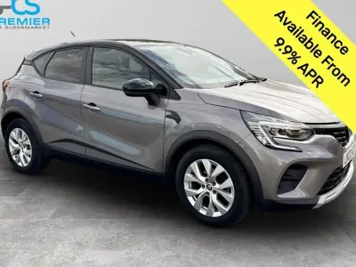 Used Renault Captur Iconic 89 HP (65 kW) 2022 Oyster grey with diamond black roof SUV