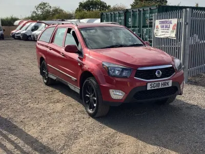 Used SsangYong Musso 181 HP (133 kW) 2018 Red Pickup