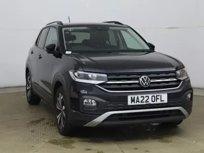 Used VW T-Cross Black Edition 110 HP (80 kW) 2022 Black SUV