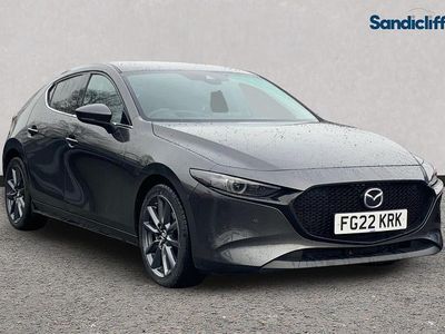Premium metallic machine grey Used 2022 Mazda 3 Inclusive Hatchback | £15,525 (Fair price)
