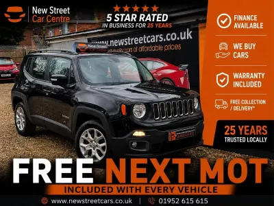 Used Jeep Renegade Longitude 110 HP (80 kW) 2016 Black SUV