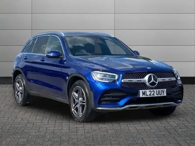 Used Mercedes GLC220 AMG line 191 HP (140 kW) 2022 Blue SUV