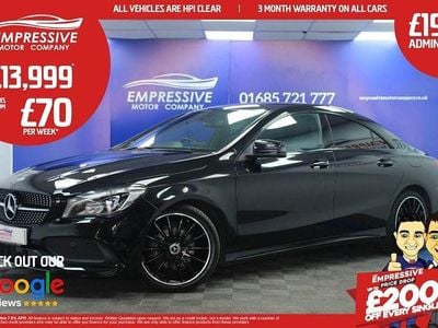 Black Used 2018 Mercedes CLA200 AMG line Sedan | £13,999 (Fair price)