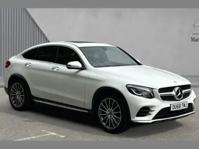 Used Mercedes GLC250 AMG Line Premium 200 HP (147 kW) 2018 White Coupe