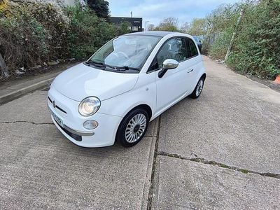 Used Fiat 500 Lounge 69 HP (50 kW) 2009 White Cabriolet