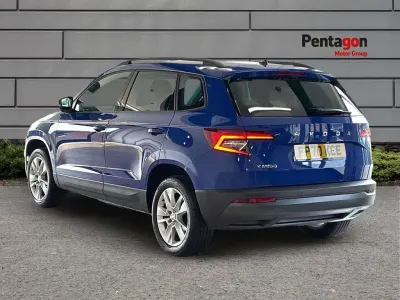 Used Skoda Karoq SE Technology 113 HP (83 kW) 2020 Blue SUV