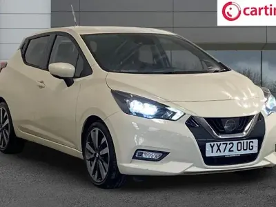 Used Nissan Micra Tekna 92 HP (67 kW) 2022 White Hatchback