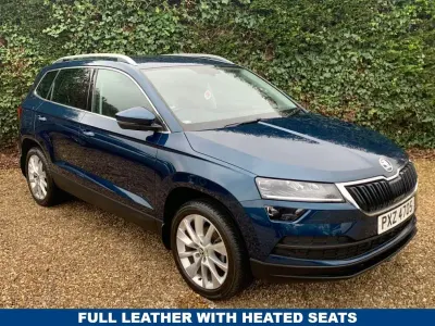 Used Skoda Karoq SE L 109 HP (80 kW) 2021 Blue SUV
