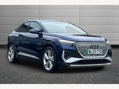 Used Audi Q4 e-tron S-Line 150 kW (204 HP) 2023 Blue SUV
