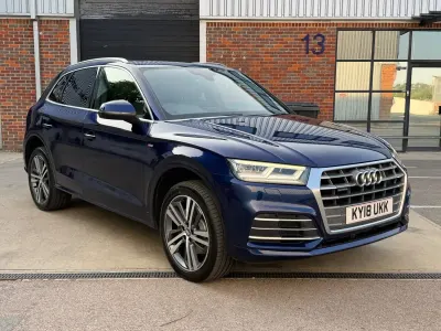 Used Audi Q5 S-Line 190 HP (139 kW) 2018 Blue SUV