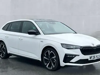 Used Skoda Scala Monte Carlo 150 HP (110 kW) 2026 Special paint  candy white Hatchback