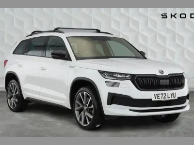 Used Skoda Kodiaq SportLine 187 HP (137 kW) 2023 Moon white metallic SUV
