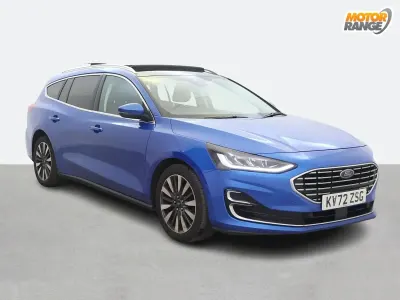 Used Ford Focus Titanium 120 HP (88 kW) 2022 Blue Estate