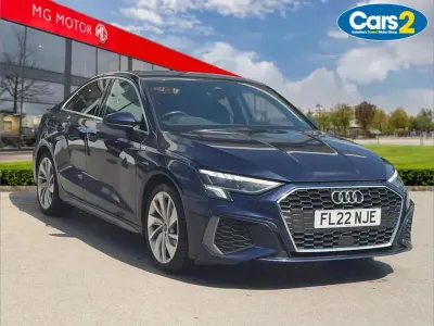 Used Audi A3 S-Line 190 HP (139 kW) 2022 Blue Sedan