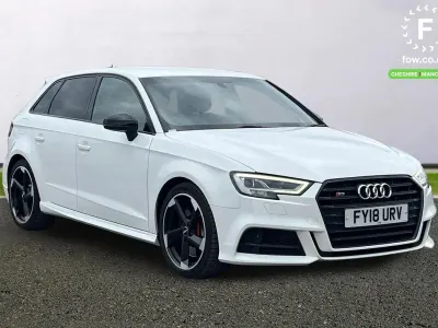 Used Audi A3 Sportback Black Edition 190 HP (139 kW) 2018 White Hatchback