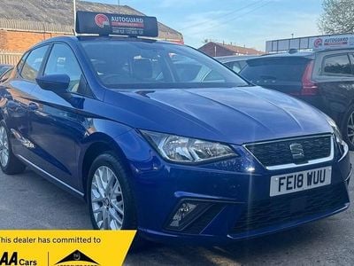 Begagnad Seat Ibiza SE Technology 75 HK (55 kW) 2018 Blå Halvkombi