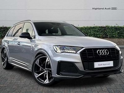 Silver Used 2020 Audi Q7 Black Edition SUV | £38,485 (Expensive)