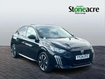 Used Peugeot 208 Allure 101 HP (74 kW) 2024 Black Hatchback