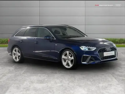 Used Audi A4 S-Line 200 HP (147 kW) 2023 Blue Estate