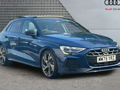 Used Audi A3 Sportback Black Edition 150 HP (110 kW) 2026 Blue Hatchback