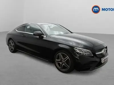 Used Mercedes C220 AMG line 194 HP (142 kW) 2021 Black Coupe