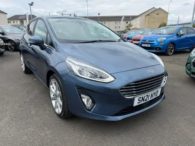 Used Ford Fiesta Titanium X 125 HP (91 kW) 2021 Blue Hatchback