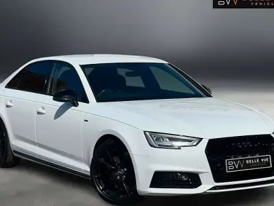 Used Audi A4 Black Edition 190 HP (139 kW) 2018 White Sedan