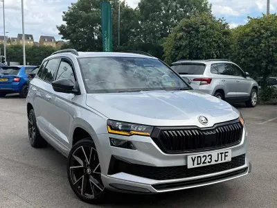 Used Skoda Karoq SportLine 110 HP (80 kW) 2023 Silver SUV