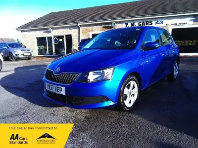 Used Skoda Fabia SE 95 HP (69 kW) 2017 Blue Hatchback