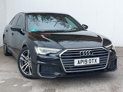 Used Audi A6 S-Line 204 HP (150 kW) 2019 Black Sedan