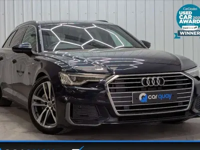 Used Audi A6 S-Line 204 HP (150 kW) 2019 Blue Estate