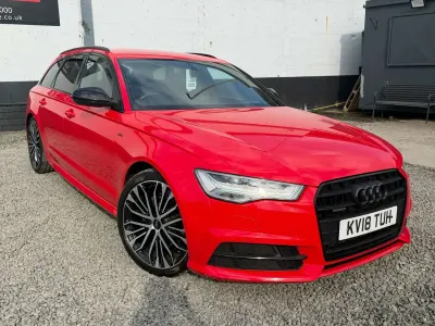 Begagnad Audi A6 Black Edition 2018 Röd Kombi