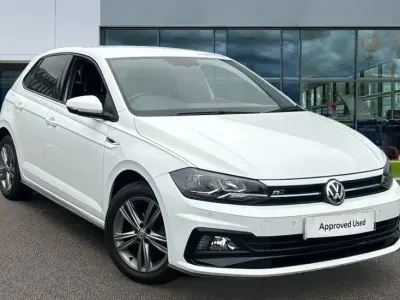Used VW Polo R-line 95 HP (69 kW) 2018 White Hatchback
