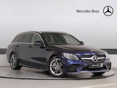 Second-hand Mercedes C300 AMG line 2019 Albastru Break