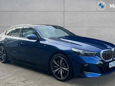 Phytonic blue metallic paint Used 2025 BMW 530e Comfort Edition Sedan | £52,990