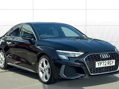 Used Audi A3 S-Line 150 HP (110 kW) 2022 Black Sedan