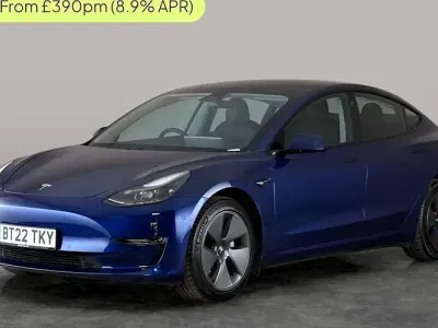Used Tesla Model 3 Long Range AWD 366 kW (498 HP) 2022 Blue Sedan