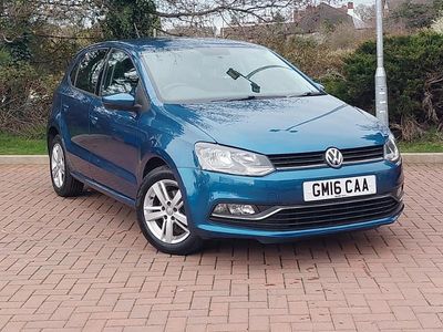 Used VW Polo Match 60 HP (44 kW) 2016 Blue Hatchback