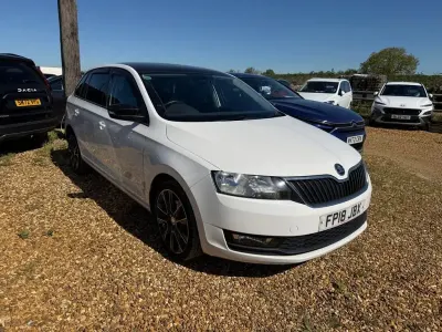 Used Skoda Rapid Sport 110 HP (80 kW) 2018 White Hatchback