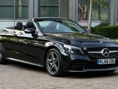 Used Mercedes C220 AMG Line Premium 2019 Black Cabriolet
