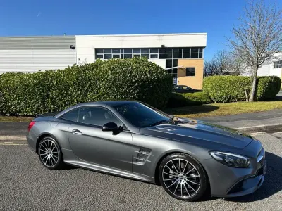 Käytetty Mercedes SL400 AMG line 367 HP (269 kW) 2019 Harmaa Avoauto