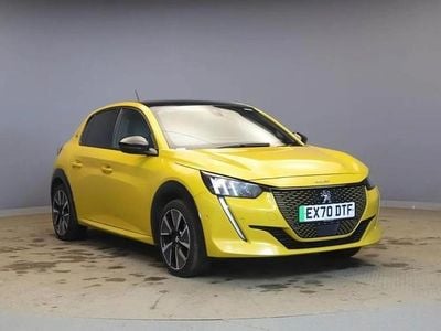 Yellow Used 2020 Peugeot e-208 GT Hatchback | £11,469 (Fair price)
