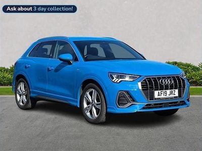 Begagnad Audi Q3 S-Line 150 HK (110 kW) 2019 Blå SUV