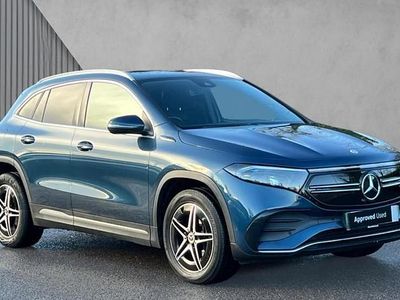 Denim blue metallic Used 2022 Mercedes EQA250 AMG line SUV | £19,780 (Fair price)